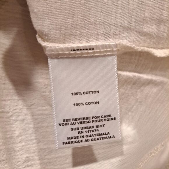 Suburban Riot SBR Far Out Boyfriend Tee Funky Flowers Groovy Size Large NWOT - Picture 6 of 7